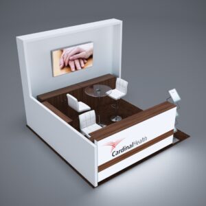 Stylish 10x10 Booth Rental